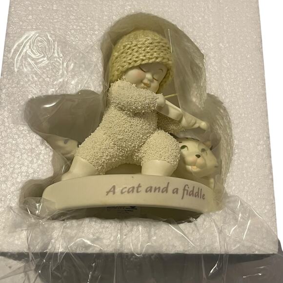 Department 56 Snowbabies Cat and the Fiddle 2010 Figurine - Picture 3 of 6